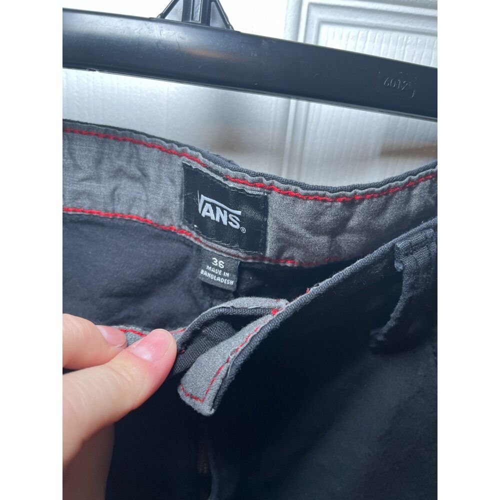 Vans Black Shorts Mens Size 36 Casual Skate Stretch Denim Style - Picture 3 of 4